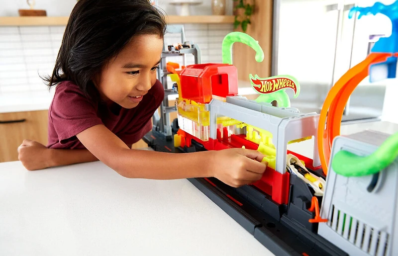 Hot Wheels City - Station de Lavage Ultime Pieuvre