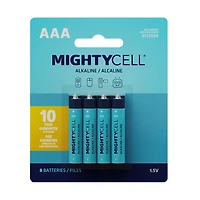 MightyCell 8 Pack AAA Alkaline Batteries