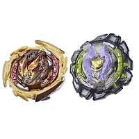 Beyblade Burst QuadDrive, Pack de 2 toupies de compétition Destruction Ifritor I7 et Stone Nemesis N7