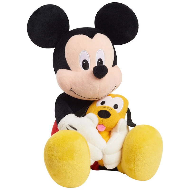 Peluche Mickey Mouse avec Pluto de Disney Classics