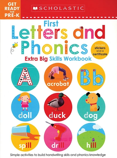 Scholastic Early Learners: Get Ready For Pre-K First Letters And Phonics Extra Big Skills Workbook - English Edition