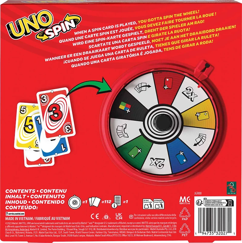 UNO Spin Card Game