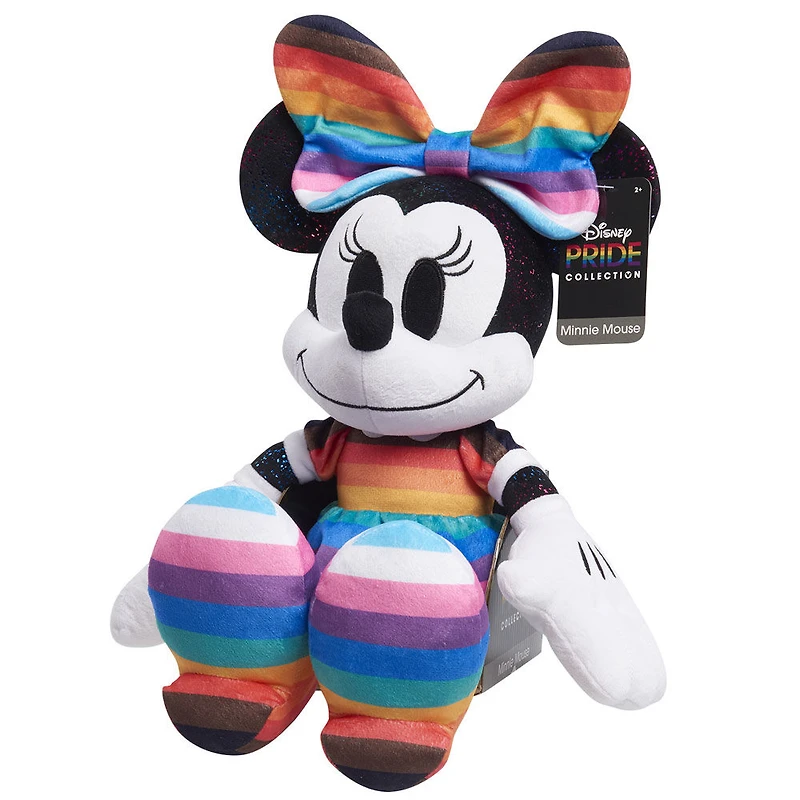 Grande peluche Minnie Mouse de 38 cm de haut, collection Disney Pride