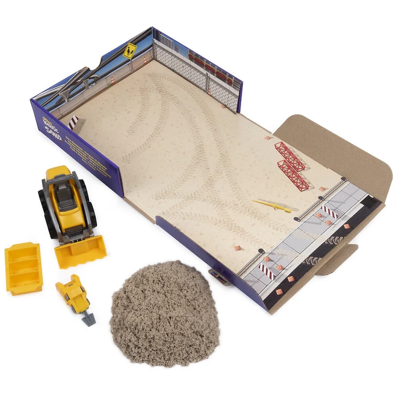Kinetic Sand, Coffret Camion pour creuser et démolir avec 454 g de Kinetic Sand
