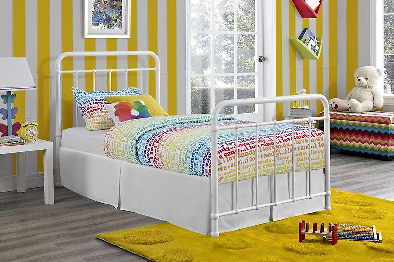 Lit jumeau brooklyn, blanc DHP