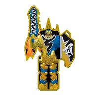 Power Rangers Dino Fury, Ranger doré, figurine articulée de 15 cm inspirée de la série, avec clé Dino Fury et accessoire