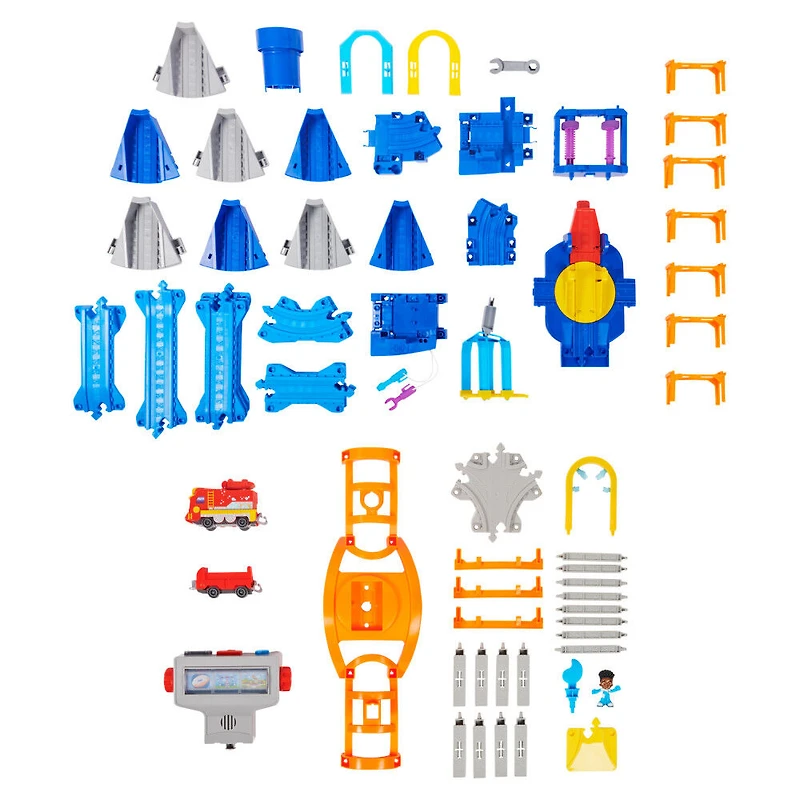 Mighty Express, Coffre Poste de contrôle avec train Nate le rapide exclusif, effets sonores et lumineux