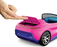 Hot Wheels RC Barbie Convertible, Battery Powered Remote Control Toy Car, Fits 2 Barbie Dolls