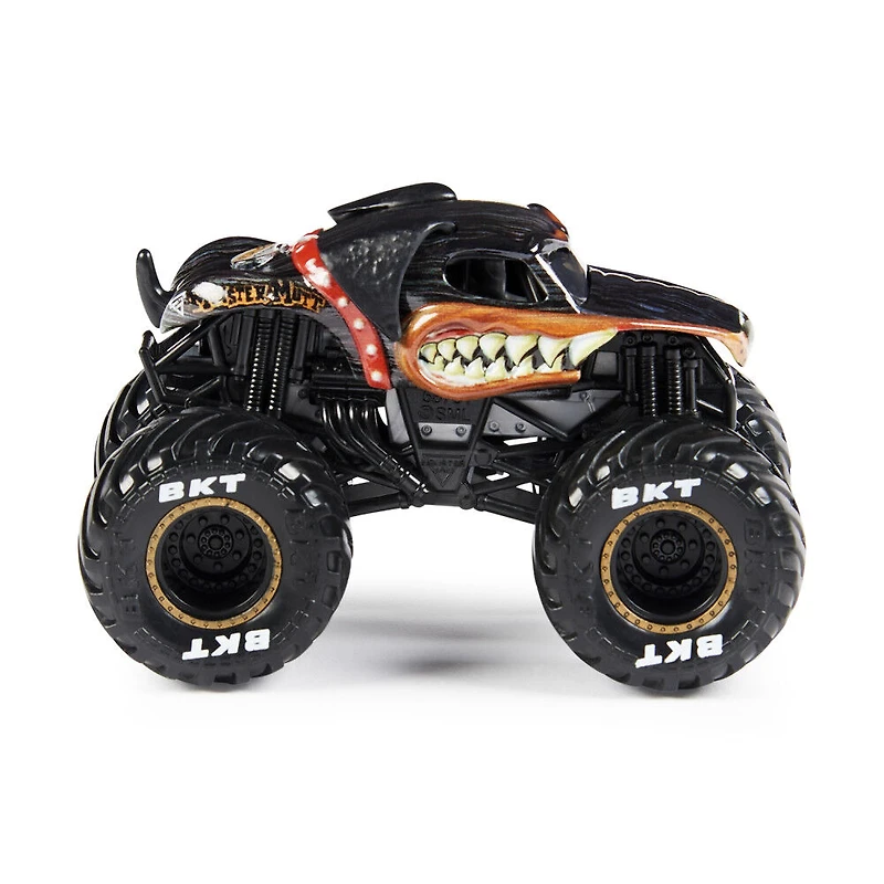 Monster Jam, Monster trucks officiels en métal moulé Monster Mutt Rottweiler Vs. Monster Mutt Husky, échelle 1:64, jouets pour garçons à partir de 3 ans