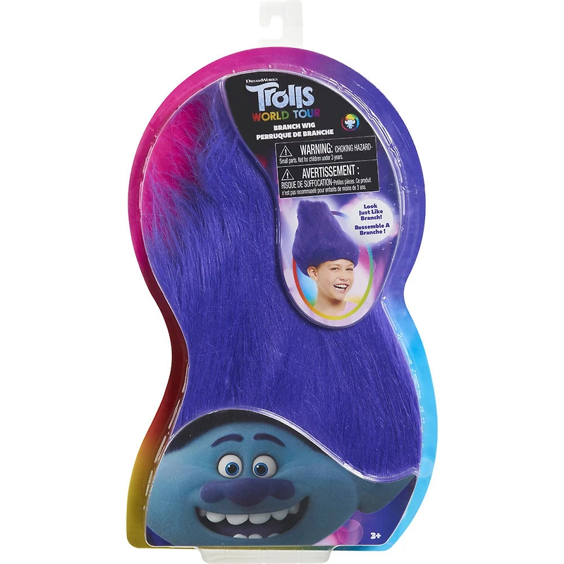 DreamWorks Trolls World Tour Troll-rific Branch Wig
