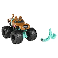 Monster Jam, Monster truck Scooby-Doo officiel, véhicule en métal moulé, série Ruff Crowd, échelle 1:64