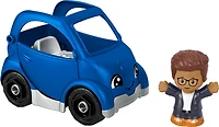 Fisher-Price Little People Electric Vehicle Toy Car and Figure Set for Toddlers, 2 Pieces