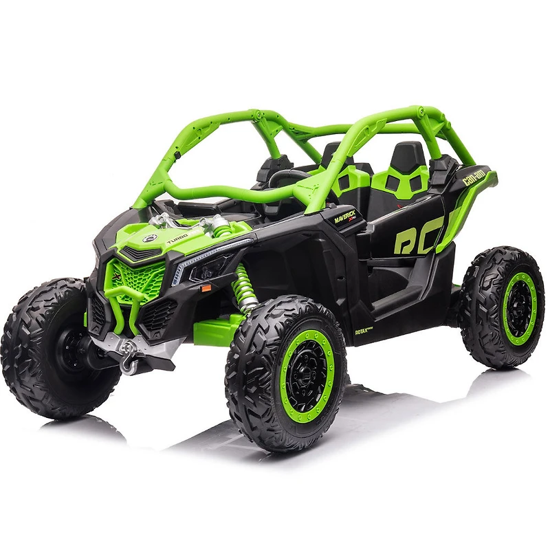 KIDSVIP Can-Am Maverick 2X24V Kids' & Toddlers' 4X4 Ride-On UTV Buggy w/ RC