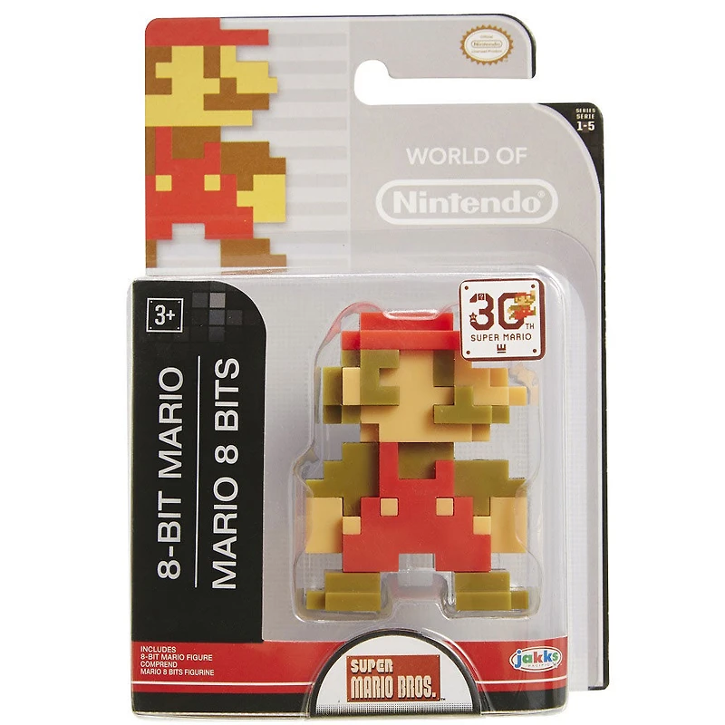 Nintendo-  Nintendo 2.5" Limited Articulation Wave 6- 8 bit Mario