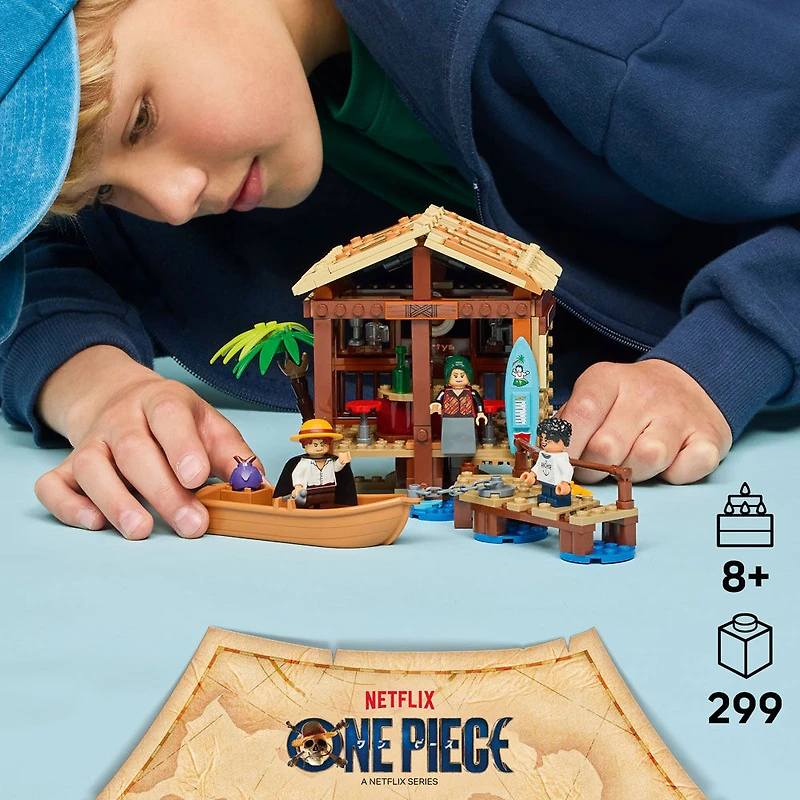 LEGO ONE PIECE Windmill Village Hut Building Blocks - Pretend Play Toy for Boys & Girls, 8+ - 75636