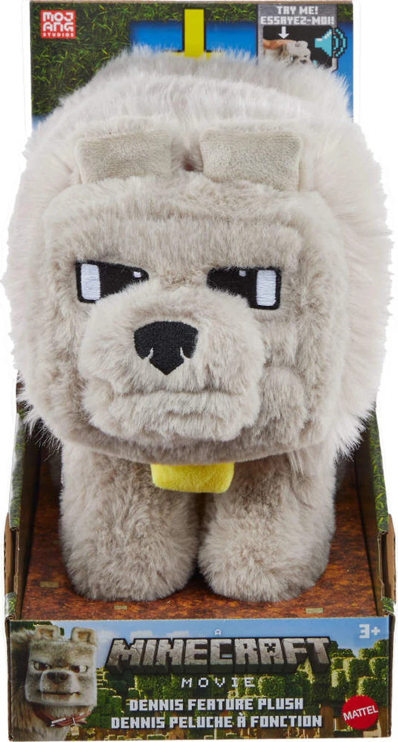 Minecraft-Peluche Dennis le Loup-Inspirée du film
