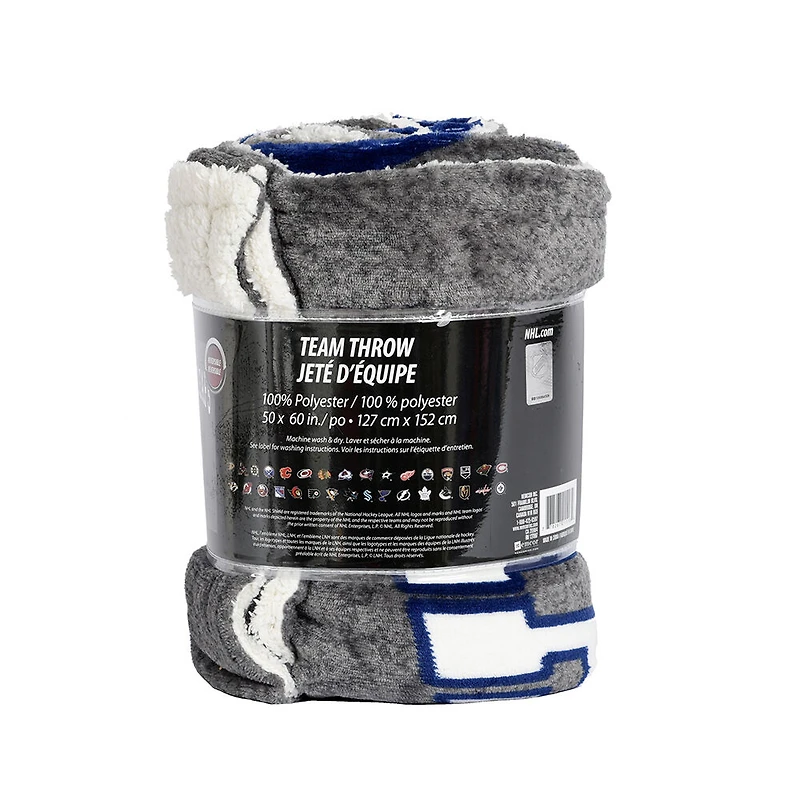 NHL Toronto Maple Leafs Superlux Sherpa Throw, 50" x 60"