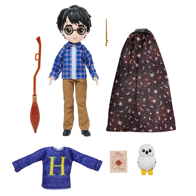 Wizarding World Harry Potter, Harry Potter Gift Set avec poupée de 20,3 cm, cape d'invisibilité et 5 accessoires