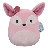 Squishmallows 12" - Miracle le renard fennec rose avec noeud