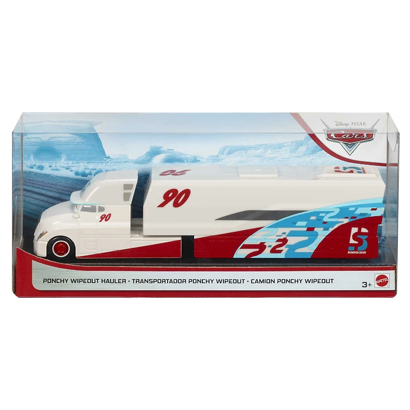 Camion "Bumper Save" Jamie Wheeliams pour Ponchy Wipeout n° 90 de nouvelle génération "Les Bagnoles" de Disney/Pixar, pour un véhicule en métal moulé sous pression à l'échelle 1:55