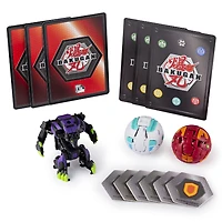 Bakugan, Starter Pack 3 personnages, Darkus Lupitheon, Créatures transformables à collectionner