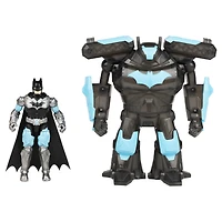 Batman, Figurine articulée Batman de 10,2 cm avec armure technologique transformable