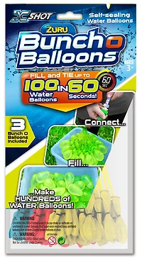 Bunch O Balloons - Water Balloons, Blue/Yellow/Red