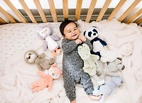 Baby GUND, Peluche panda Baby Toothpick, crème/bleu, 40,6 cm