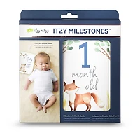 Itzy Ritzy Milestone Cards , Neutre, Animaux des bois