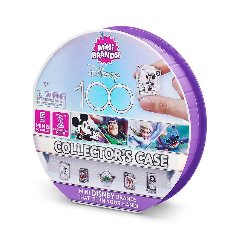 Mini Brands Disney 100 Platinum Collector's Case with 2 Exclusive Minis by ZURU