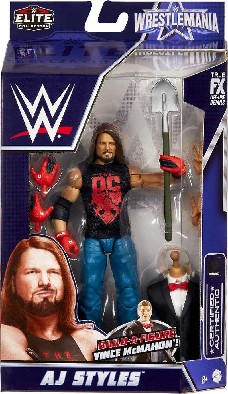 WWE WrestleMania - Figurine Élite - AJ Styles