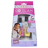Cool Maker, GO GLAM Refill Pack with 2 Design Pods and Nail Polish for Use with U-nique Nail Stamper Salon