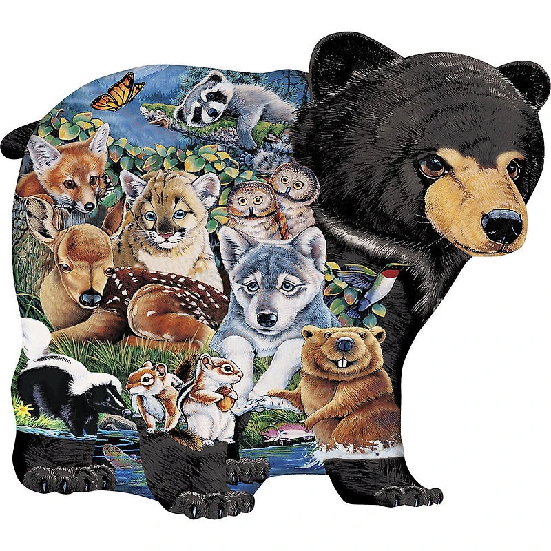 Casse-tête de formes amis de la forêt - 100 PIECES PAR JENNY NEWLAND