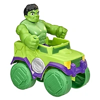 Marvel Spidey and His Amazing Friends Hulk Action Figure and Smash Truck Vehicle