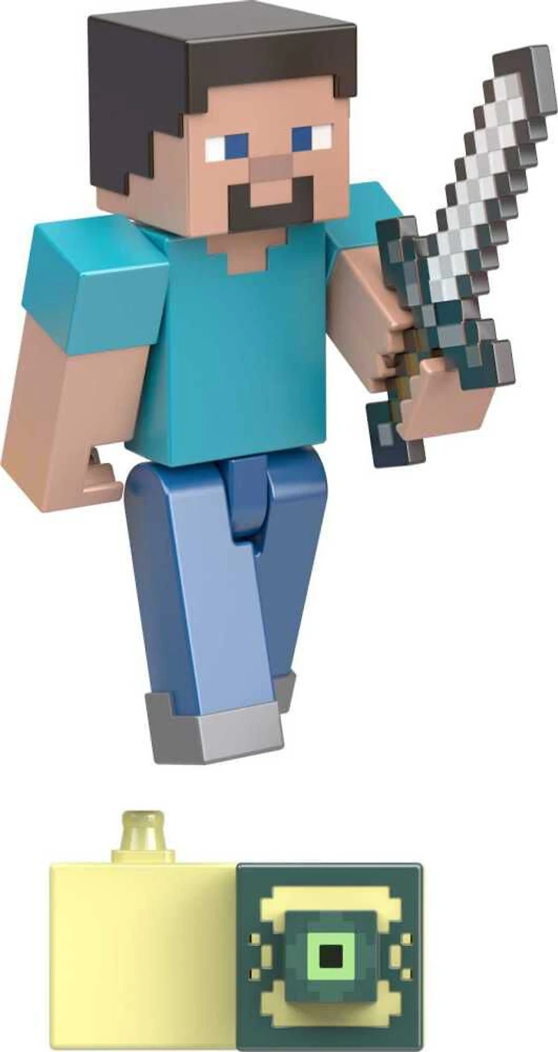 Minecraft-Figurine Steve-Figurine articulée 8 cm, jouets pour enfants