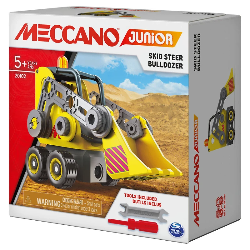 Meccano Junior, Skid Steer STEAM Model Building Kit