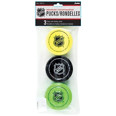 Franklin Sports NHL Foam Mini Hockey Pucks