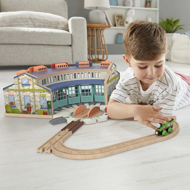 Thomas et ses amis - Piste en bois - Coffret piste de départ - La Gare de Triage