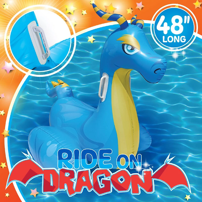 Splash Buddies - Flotteur gonflable Dragon pour piscine