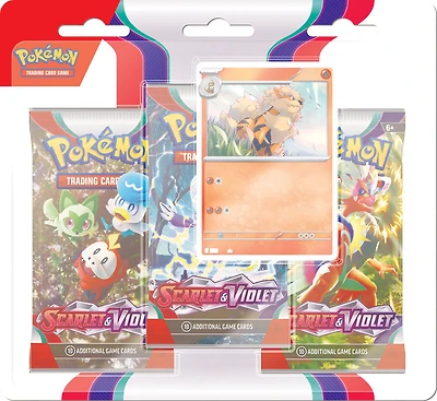 Emballage-coque 3 paquets Écarlate et Violet Pokémon - Édition anglaise