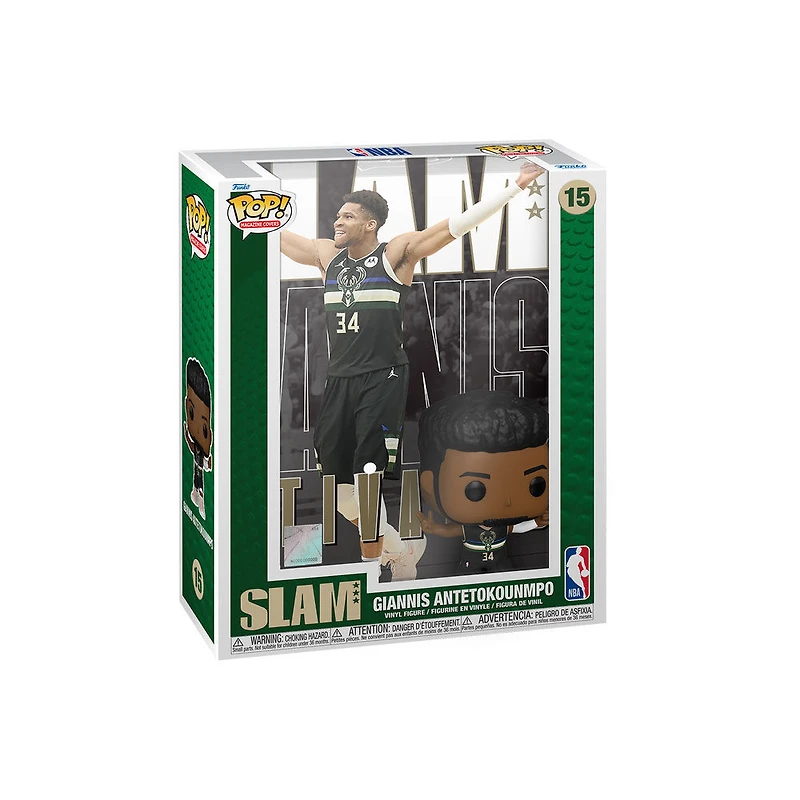 Funko POP NBA Cover: SLAM- Giannis Antetokounmpo Figurine En Vinyle