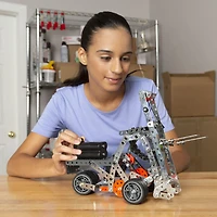 Meccano, Ensemble de construction motorisé Super Construction 25 en 1, Jouet éducatif STEAM, 638 pièces