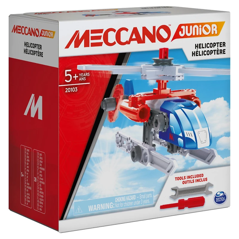 Meccano Junior, Helicopter STEAM Model Building Kit