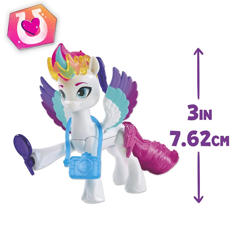 My Little Pony : Marquons les esprits, Zipp Storm Magie des marques de beauté, poney de 7,5 cm