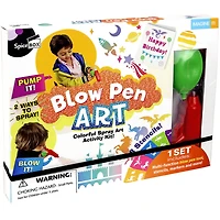 SpiceBox Children's Art Kits Imagine It Blow Pen Art - English Edition