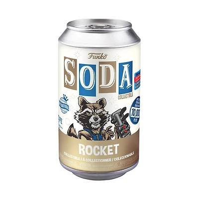 Figurine en Vinyle Rocket Racoon par Funko SODA! Marvel - Disponible en ligne seulement