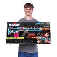 X-Shot SKINS PRO S1 SINISTER(40 Darts)Pistola XSHOT Skins Pro Series Longshot (40 dardi) di ZURU