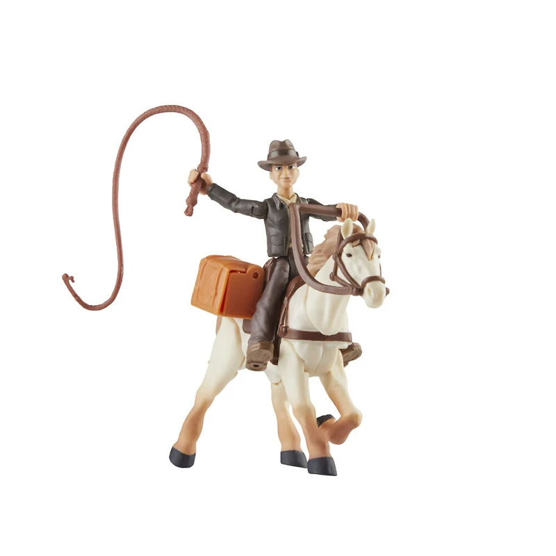 Indiana Jones Worlds of Adventure, Indiana Jones avec cheval, figurine de 6 cm, jouets Indiana Jones