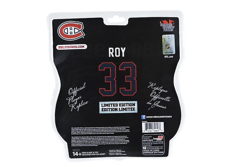 Patrick Roy Canadiens Montréal LNH Légende Figurine de 6 pouces