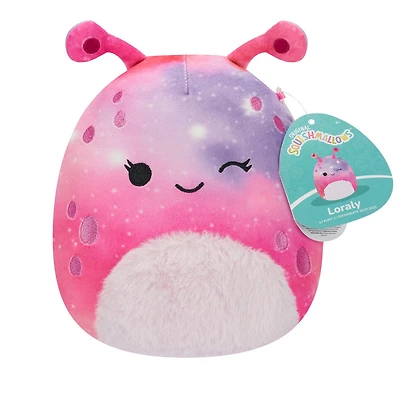 Squishmallows 7.5" - Loraly Winking Alien rose et violet avec ventre flou